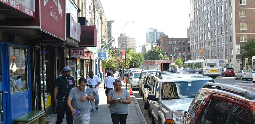 Street view, Melrose in the Bronx.