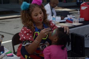 Face painting at Bronx Summer Fest 2016.