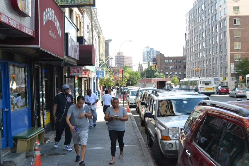 Third avenue in Melrose, Bronx,.