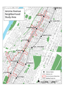 Jerome Ave Study Area map