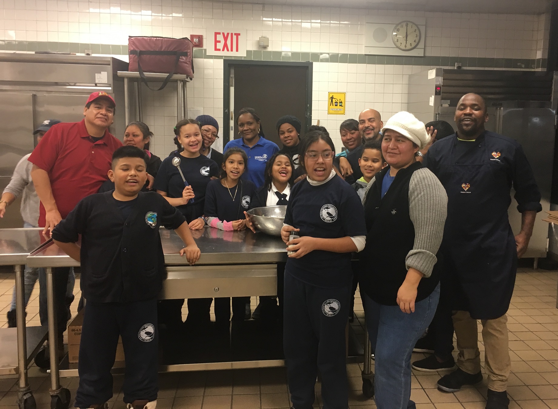 family cooking at PS 218