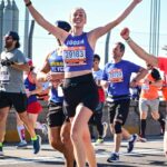 Pictured: Lucia Winton, official runner of Team WHEDco for the 2024 TCS NYC Marathon